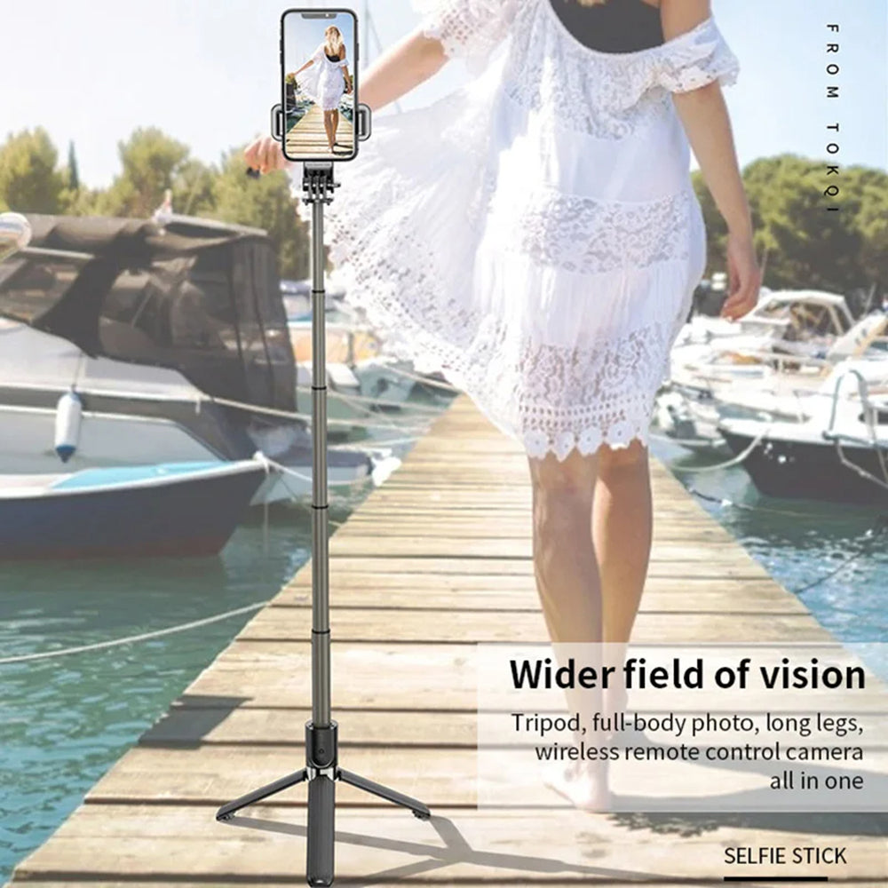 Selfie Stick Bluetooth Techsuit L03, Univerzální, Černý