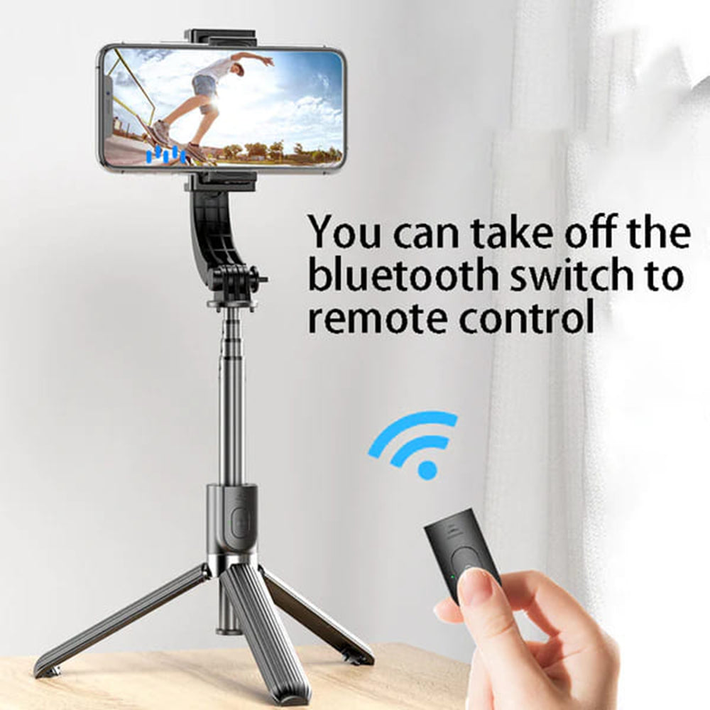 Selfie Stick Bluetooth Techsuit L08, Univerzální, Černý