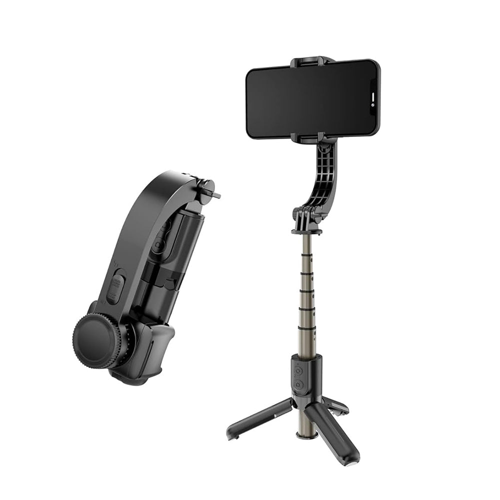 Selfie Stick Bluetooth Techsuit L08Mini, Univerzální, Černý