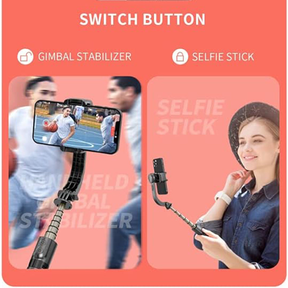 Selfie Stick Bluetooth Techsuit L08Mini, Univerzální, Černý