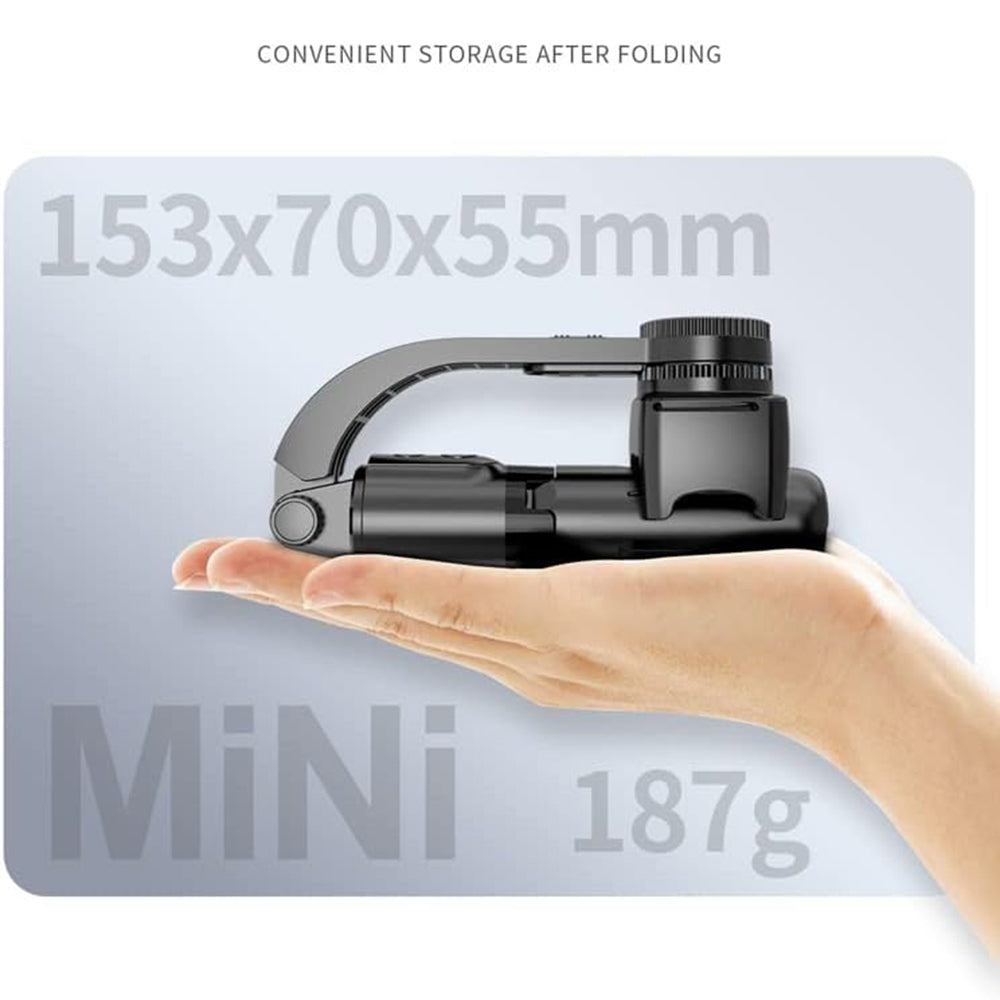 Selfie Stick Bluetooth Techsuit L08Mini, Univerzální, Černý