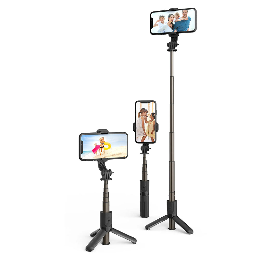 Selfie Stick Bluetooth Techsuit L10, Univerzální, Černý
