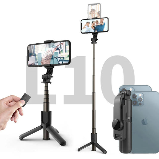Selfie Stick Bluetooth Techsuit L10, Univerzální, Černý