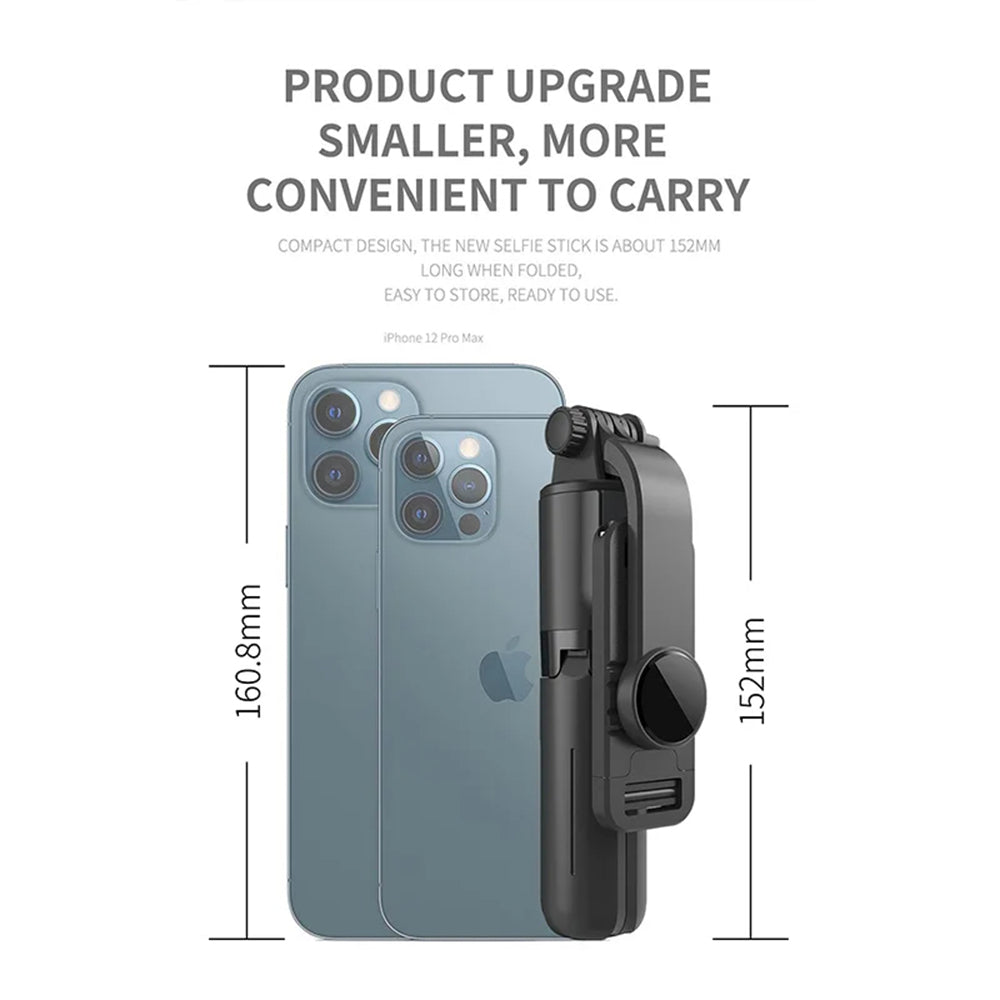 Selfie Stick Bluetooth Techsuit L10, Univerzální, Černý