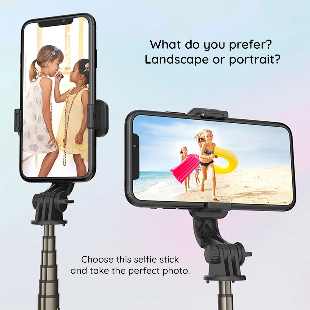 Selfie Stick Bluetooth Techsuit L10, Univerzální, Černý
