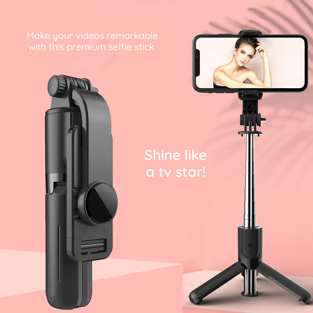 Selfie Stick Bluetooth Techsuit L11, Univerzální, Černý