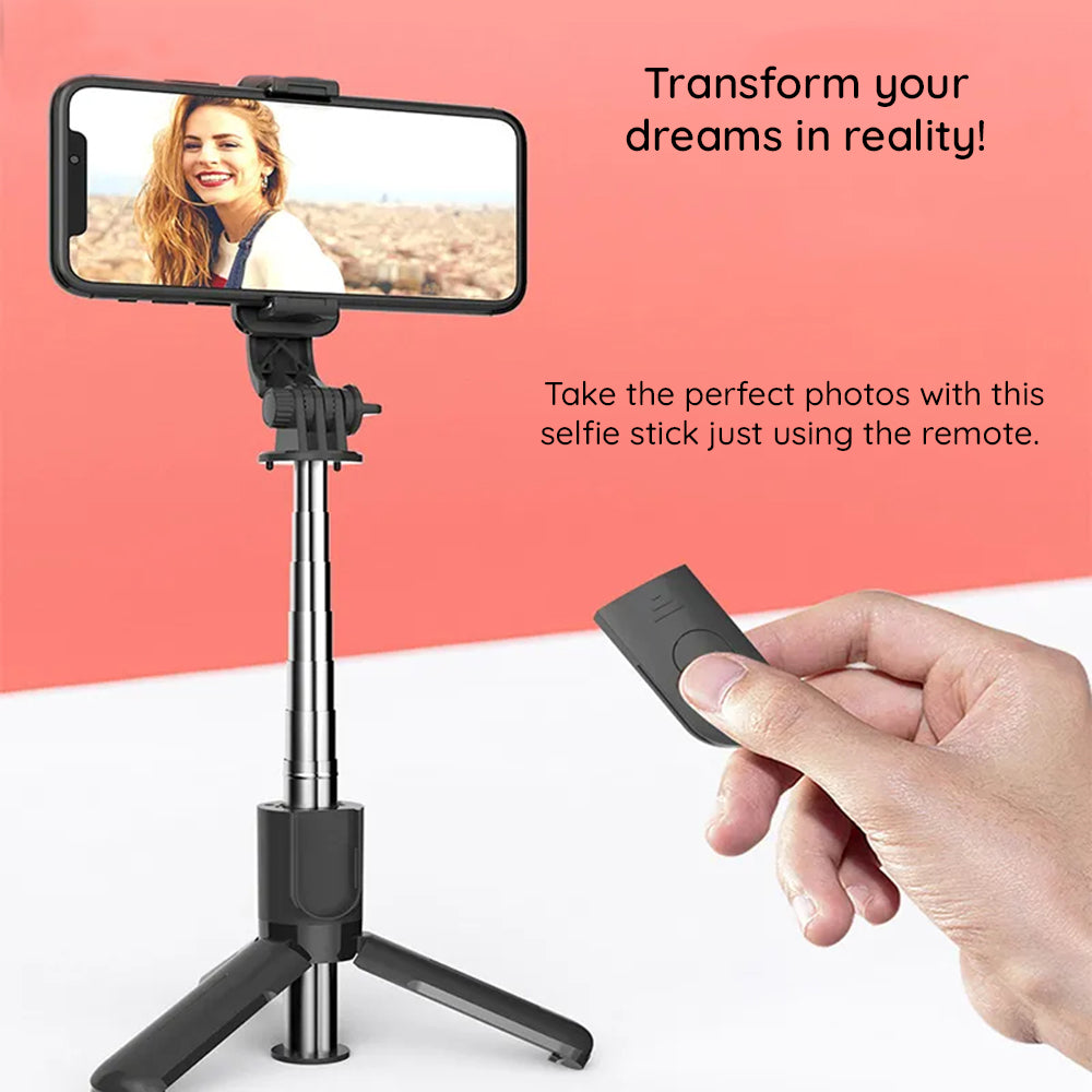 Selfie Stick Bluetooth Techsuit L11, Univerzální, Černý