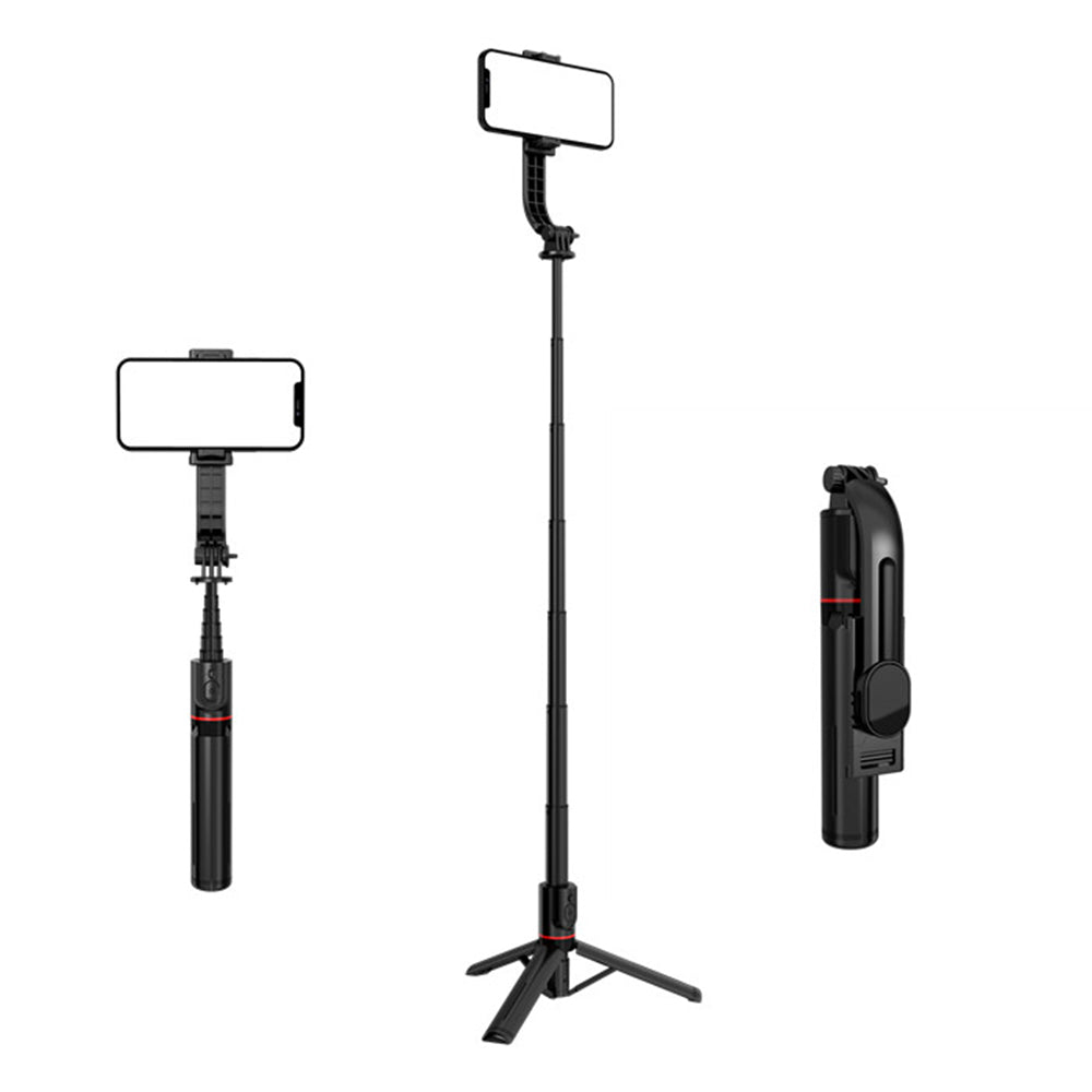 Selfie Stick Bluetooth Techsuit L12, Univerzální, Černý