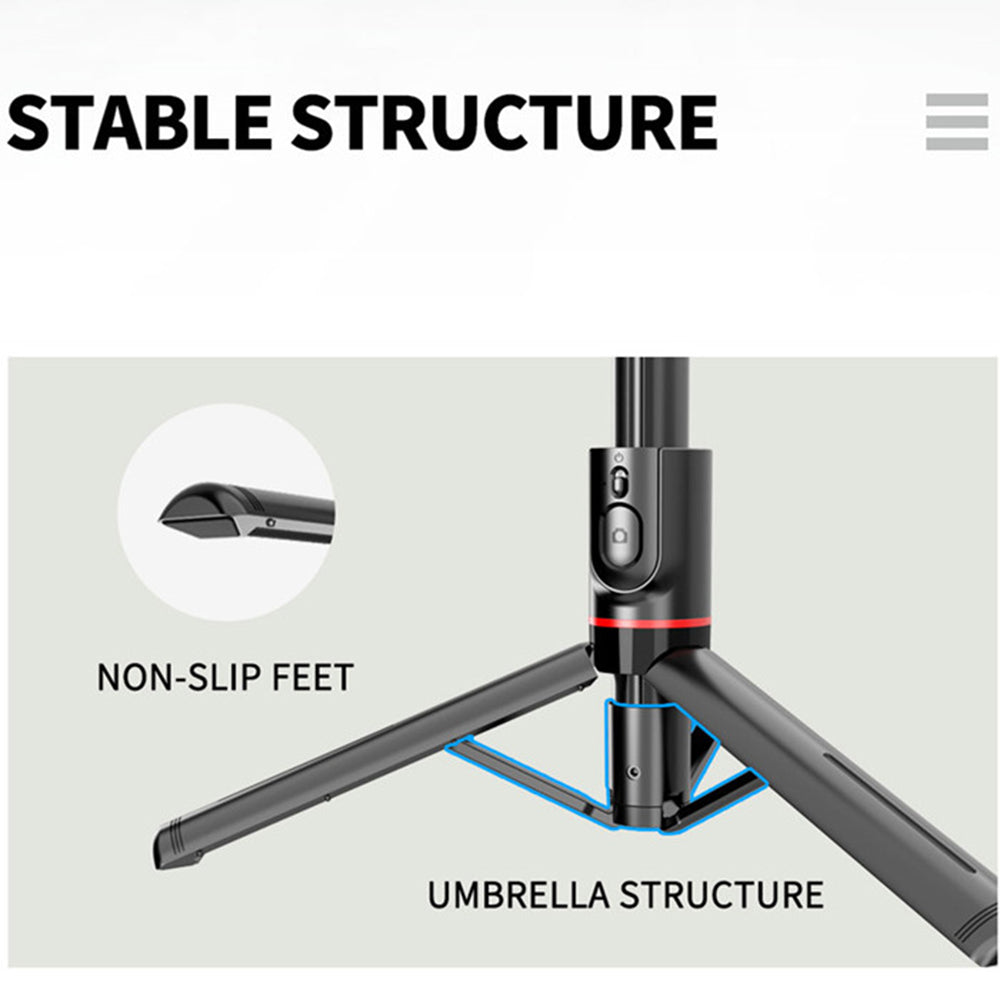 Selfie Stick Bluetooth Techsuit L12, Univerzální, Černý