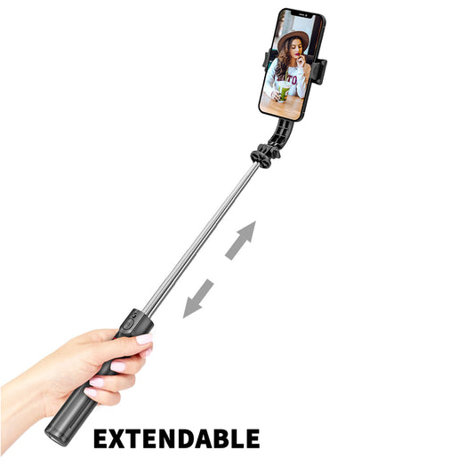 Selfie Stick Bluetooth Techsuit L13, Univerzální, Černý