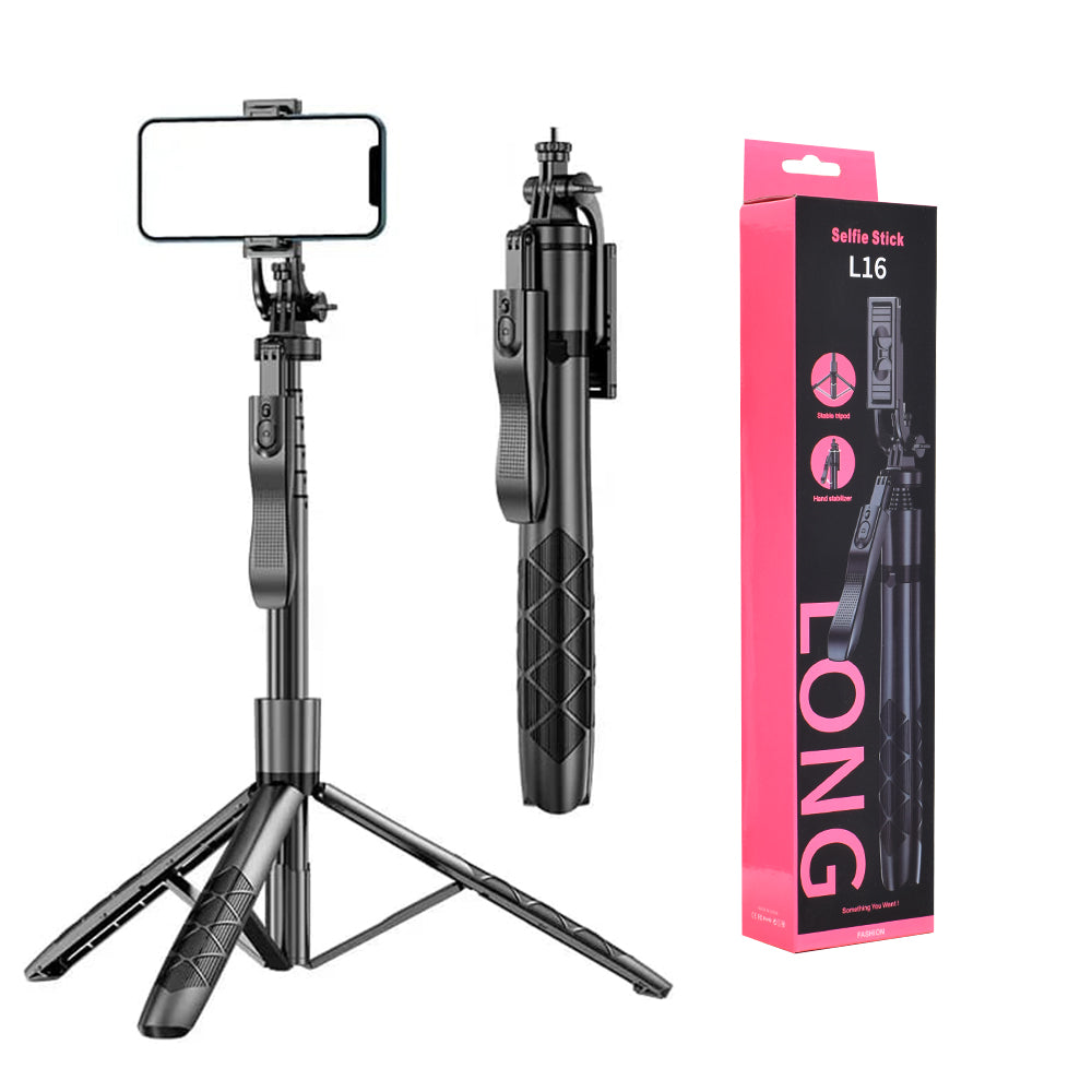 Selfie Stick Bluetooth Techsuit L16, Univerzální, Černý