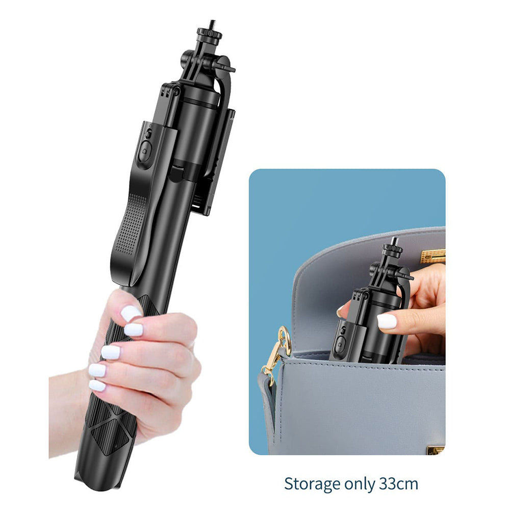 Selfie Stick Bluetooth Techsuit L16, Univerzální, Černý