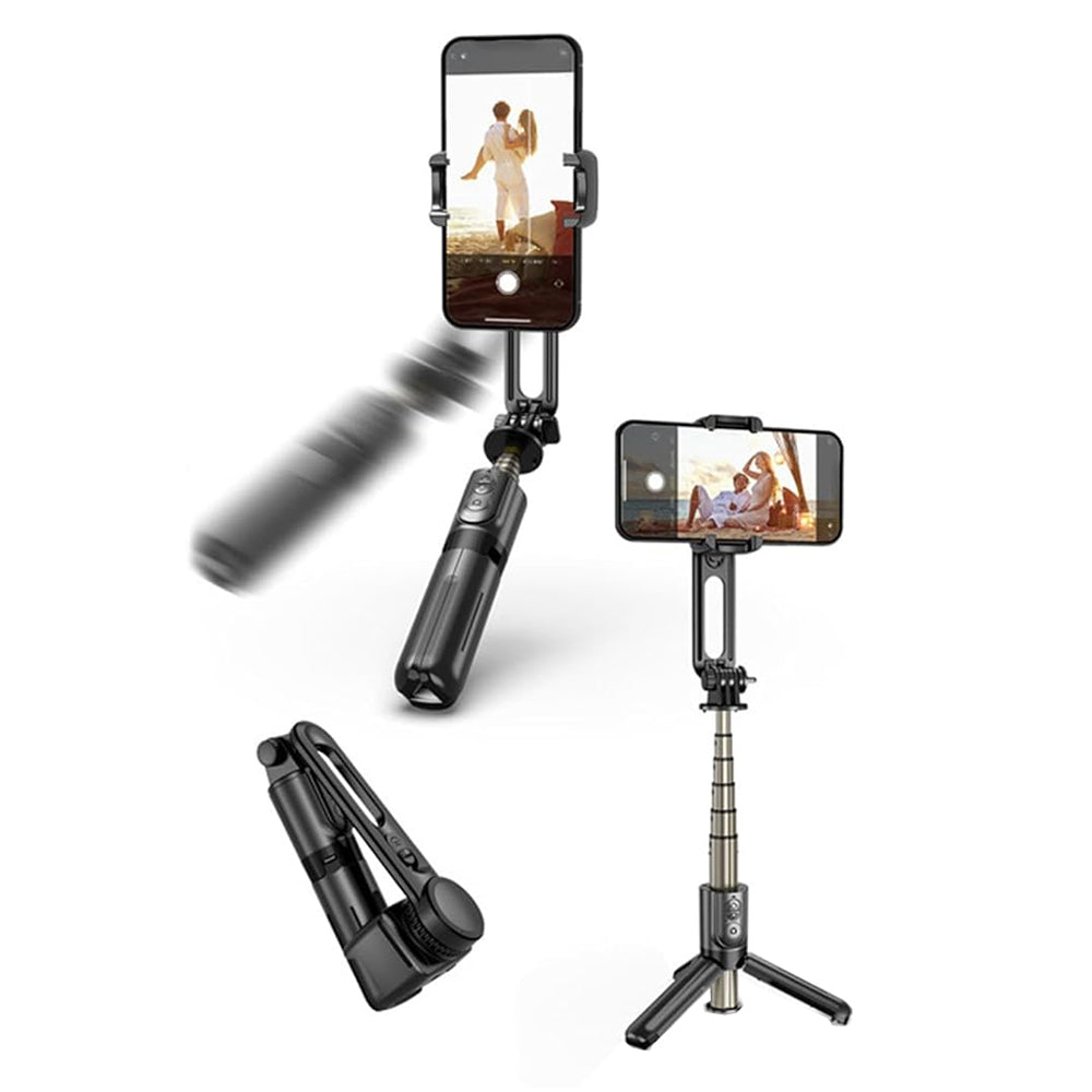 Selfie Stick Bluetooth Techsuit L18Mini, Univerzální, Černý