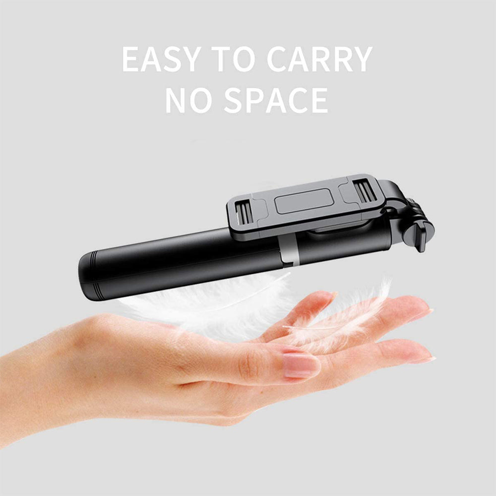 Selfie Stick Bluetooth Techsuit Q01, Univerzální, Černý