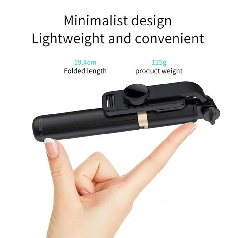 Selfie Stick Bluetooth Techsuit Q03, Univerzální, Černý