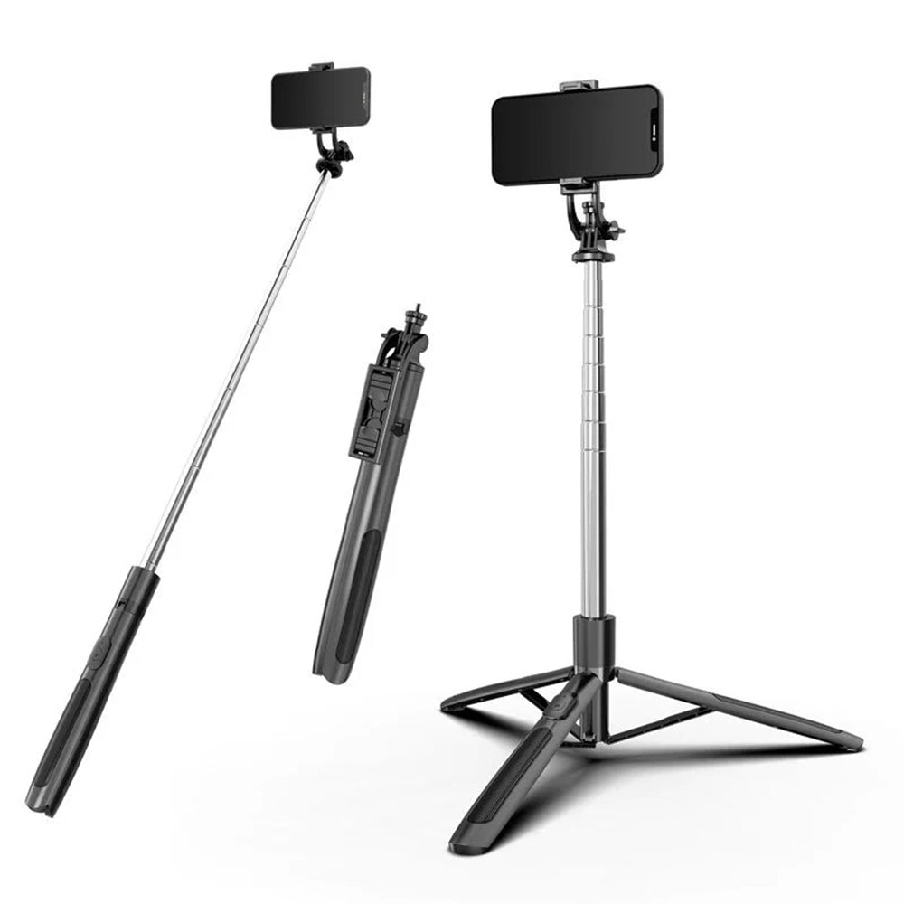 Selfie Stick Bluetooth Techsuit Q05, Univerzální, Černý