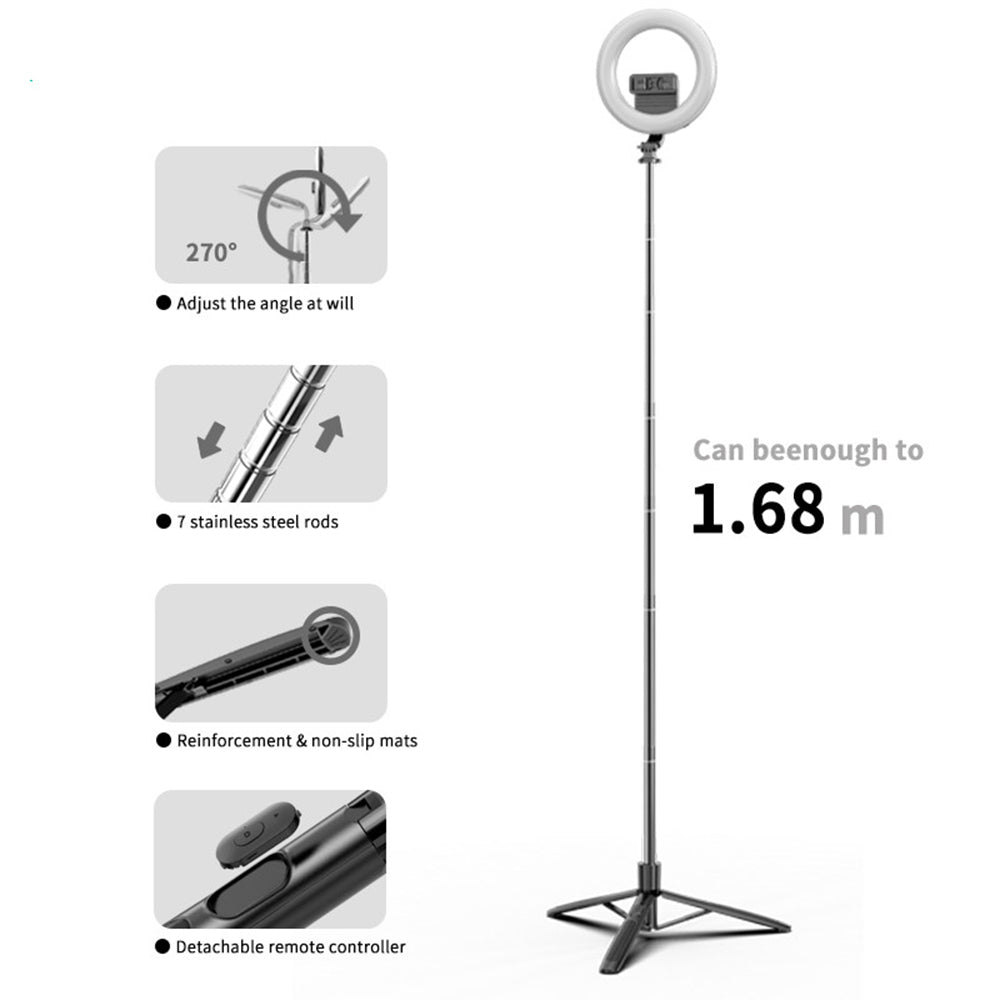 Selfie Stick Bluetooth Techsuit Q05s, Univerzální, Černý