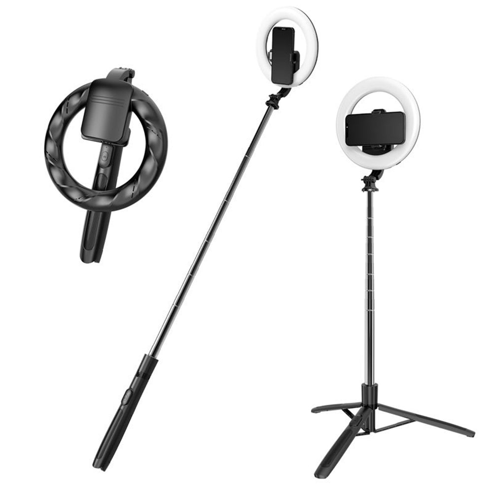 Selfie Stick Bluetooth Techsuit Q05s, Univerzální, Černý