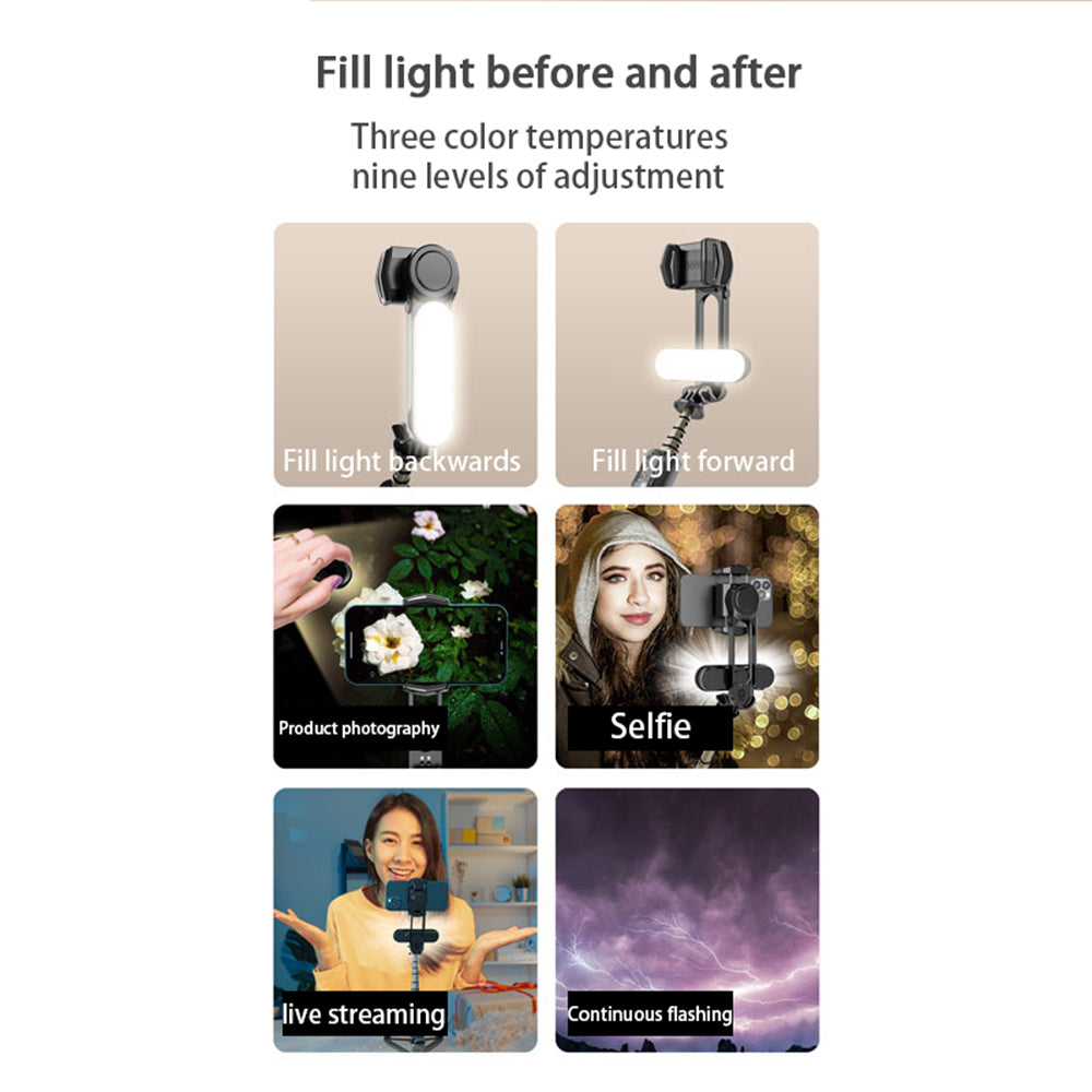 Selfie Stick Bluetooth Techsuit Q09, Univerzální, Černý