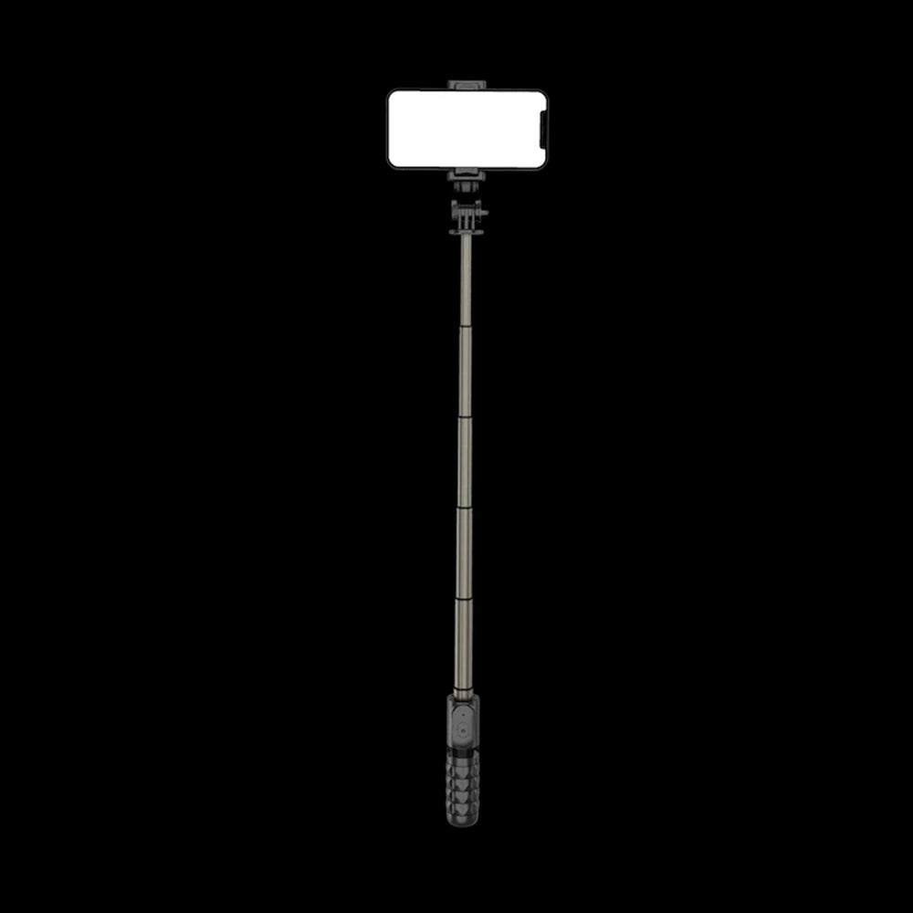 Selfie Stick Bluetooth Techsuit Q10, Univerzální, Černý