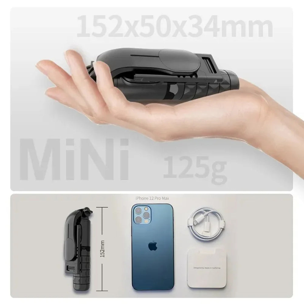 Selfie Stick Bluetooth Techsuit Q10, Univerzální, Černý