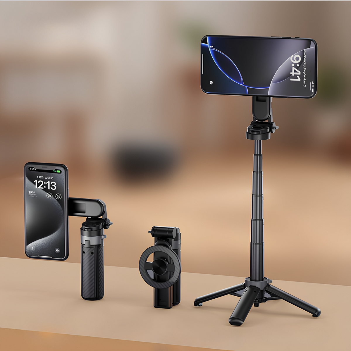 Selfie Stick Bluetooth XO Design SS25 Pro, Univerzální, Černá