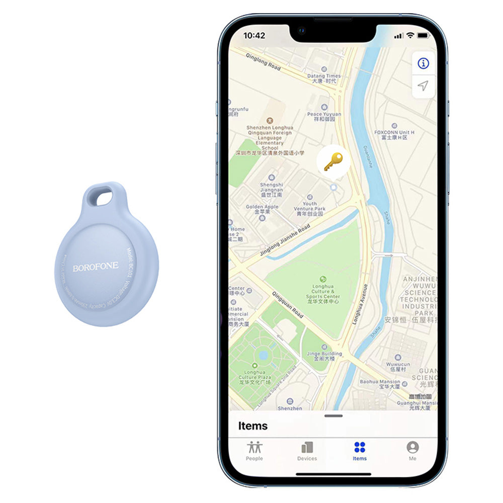 SmartTag Borofone BC101 Exquisite pro iOS Series, Černý