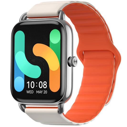 Chytré hodinky Haylou RS4 Plus LS11, magnetický řemínek, stříbrné