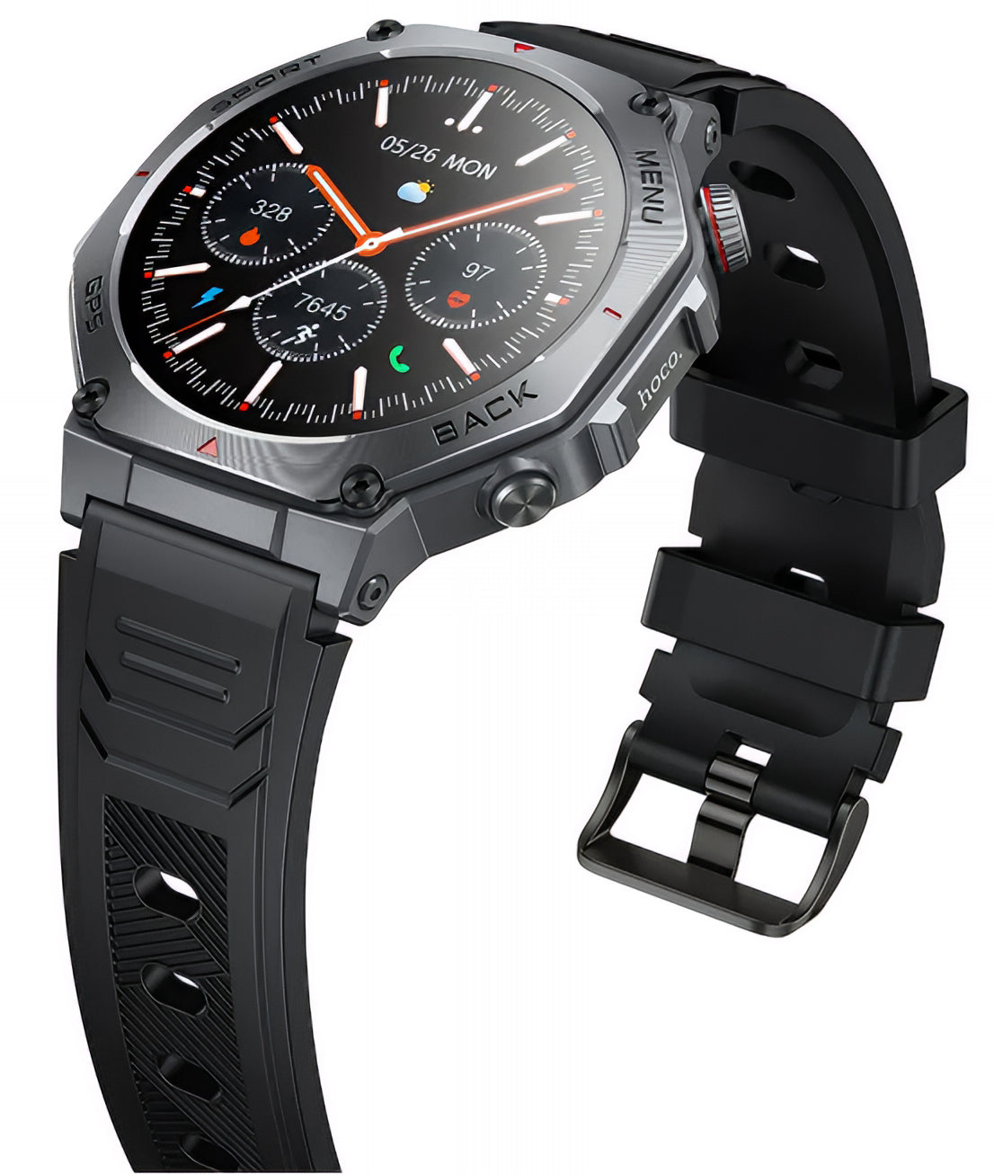 Smartwatch HOCO Y37 Call, Černý