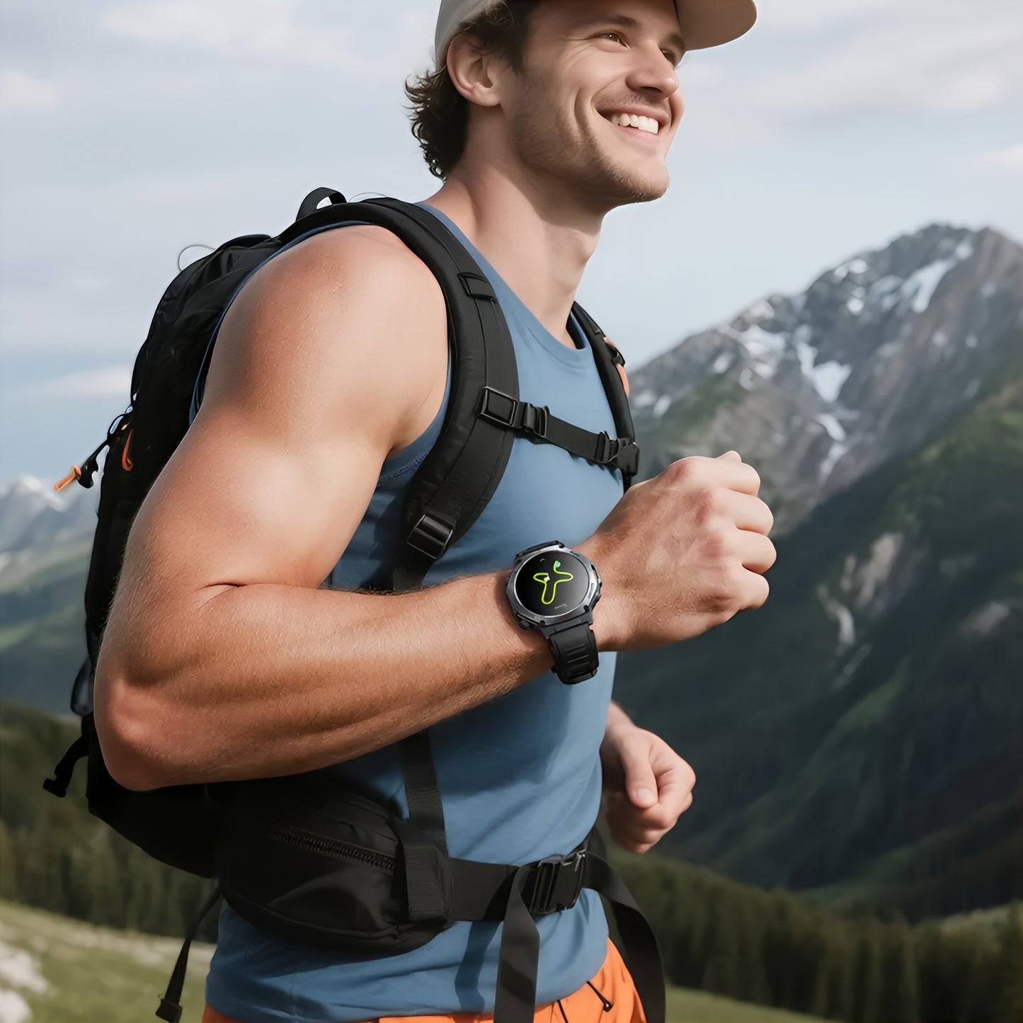 Smartwatch HOCO Y37 Call, Černý