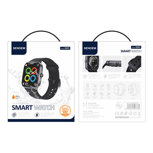 Chytré hodinky Sendem QX01, černá