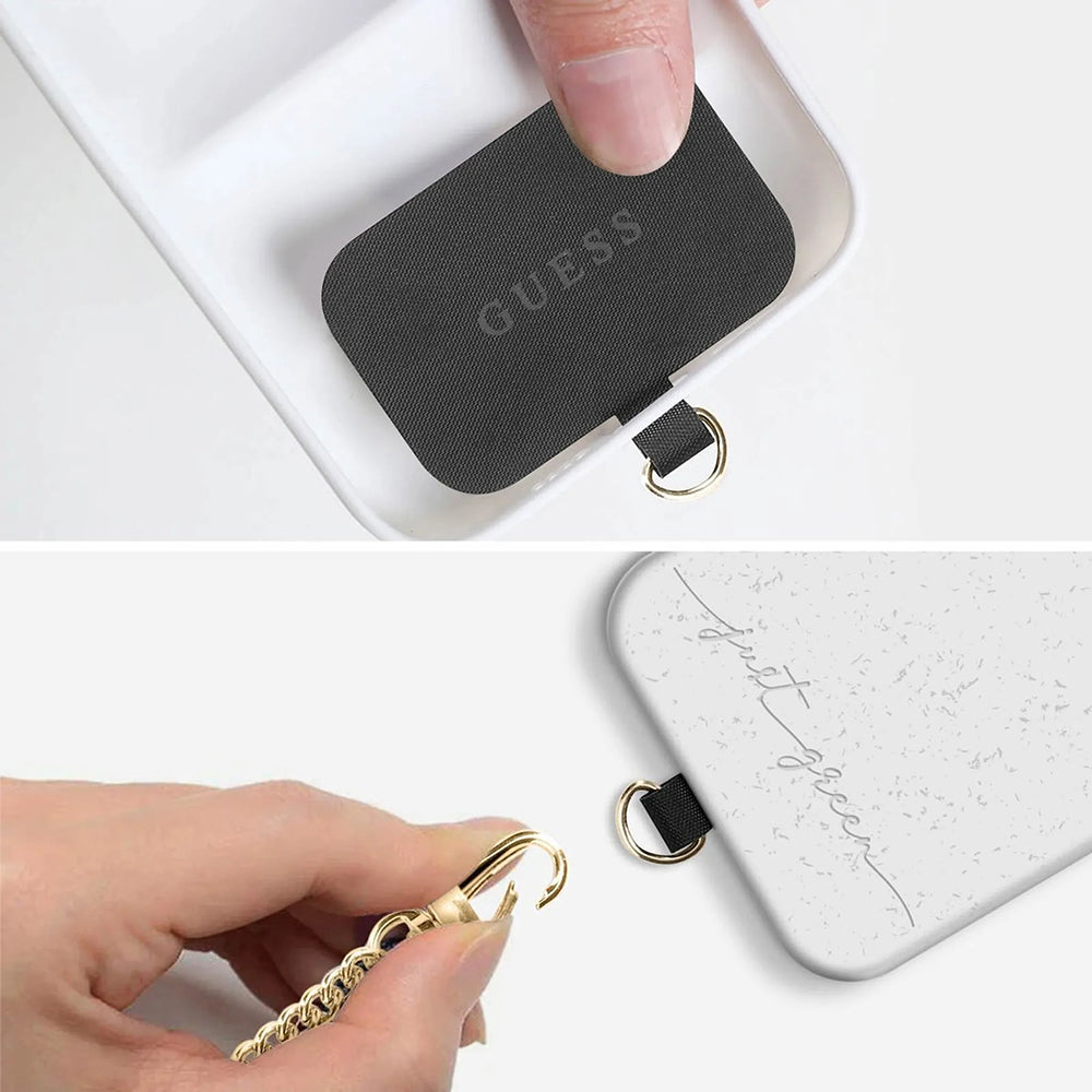 Šňůrka na telefon Guess 4G Chain CBDY, hnědá