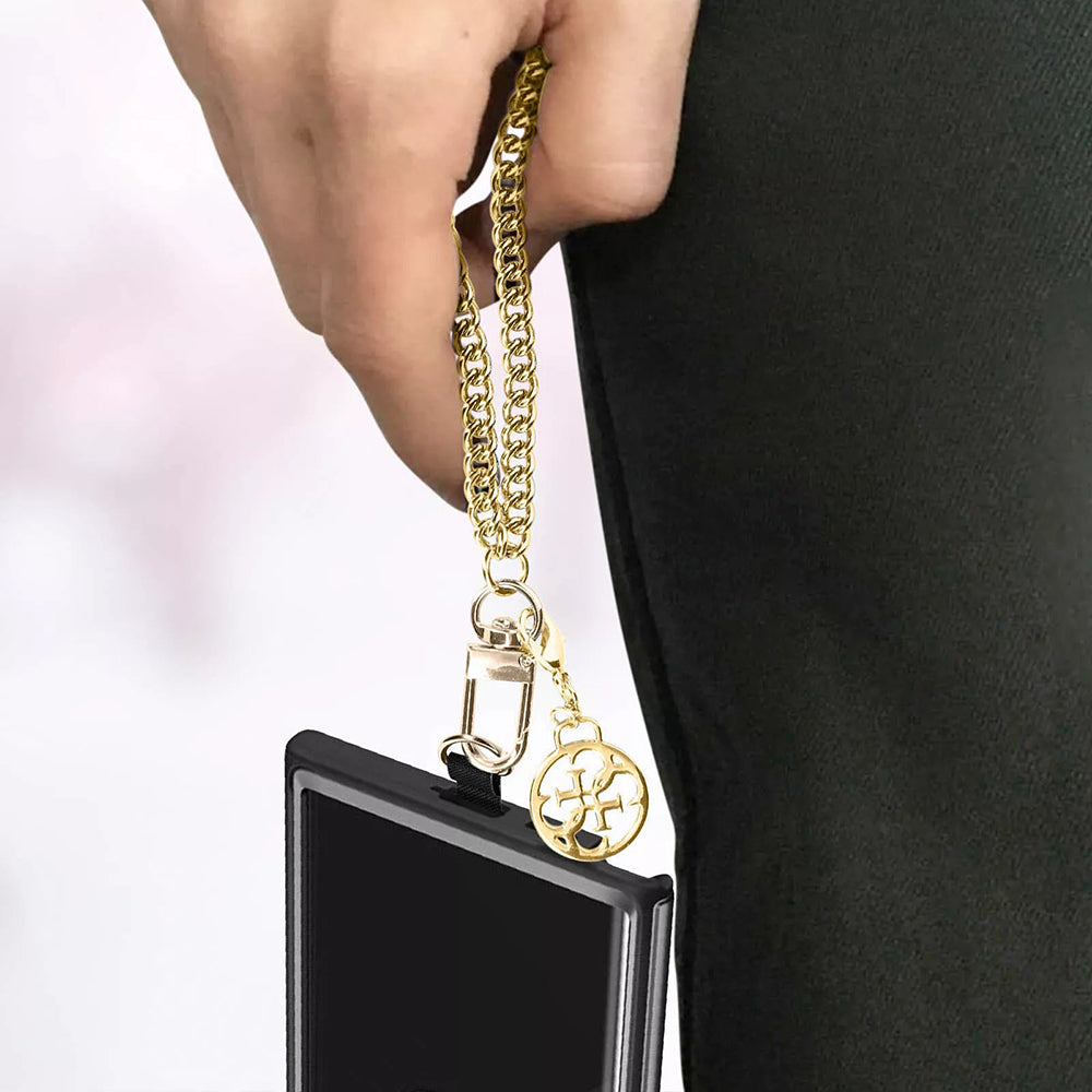 Šňůrka na telefon Guess 4G Chain CBDY, hnědá
