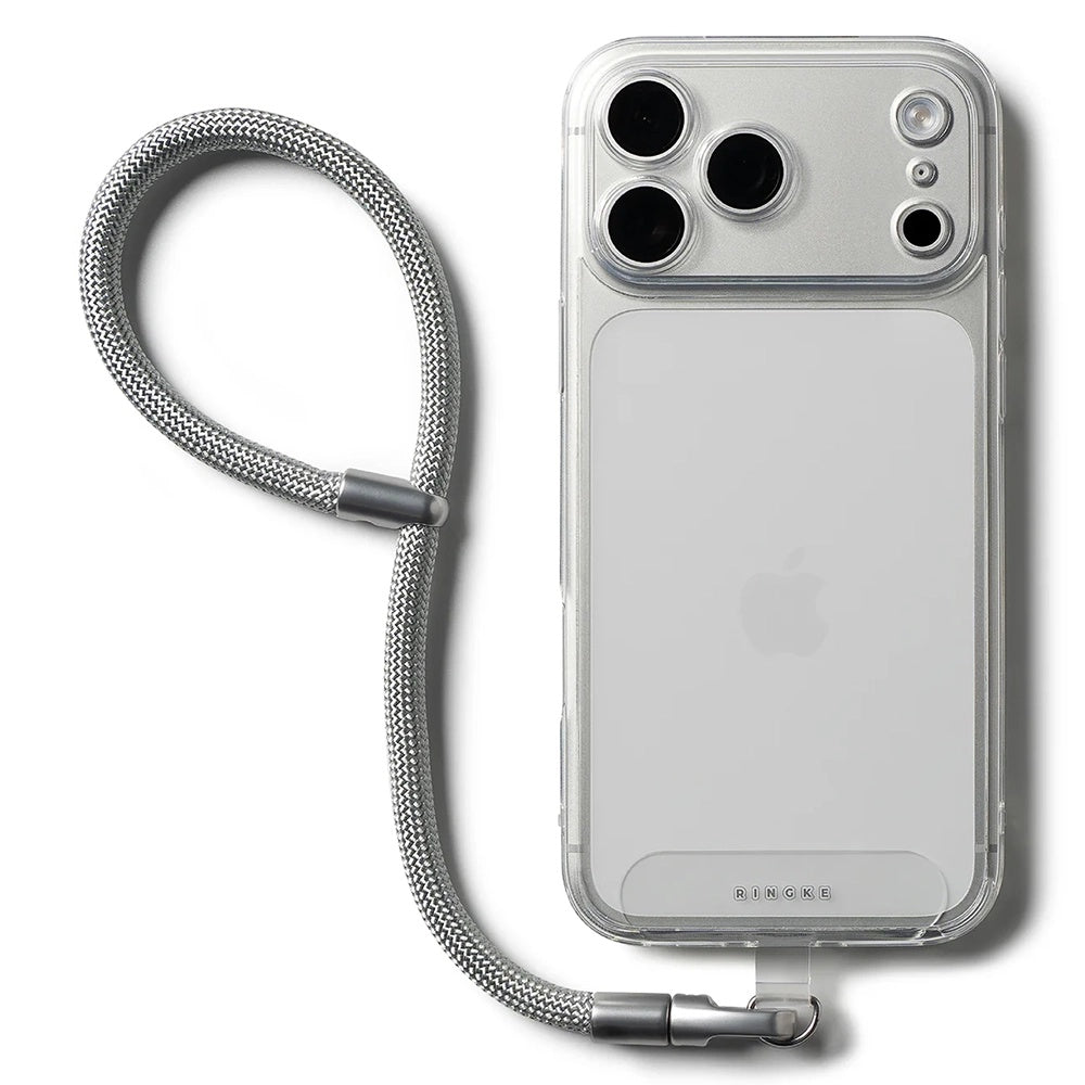 Šňůrka na telefon Ringke Link Flow P-Type, Stříbrná