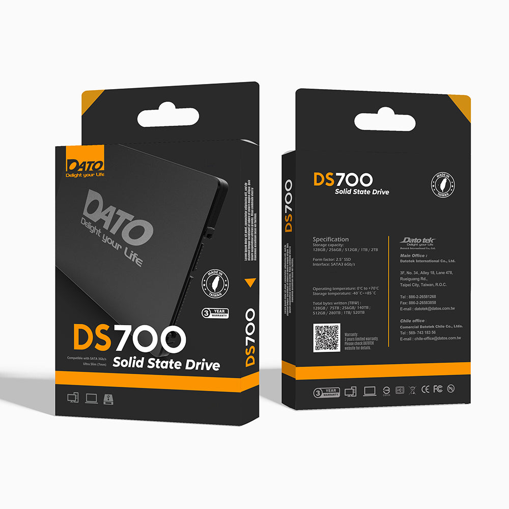 Solid State Drive (SSD) Dato DS700, 4TB, 2,5 palce, SATA III, Černý DS700SSD-4TB