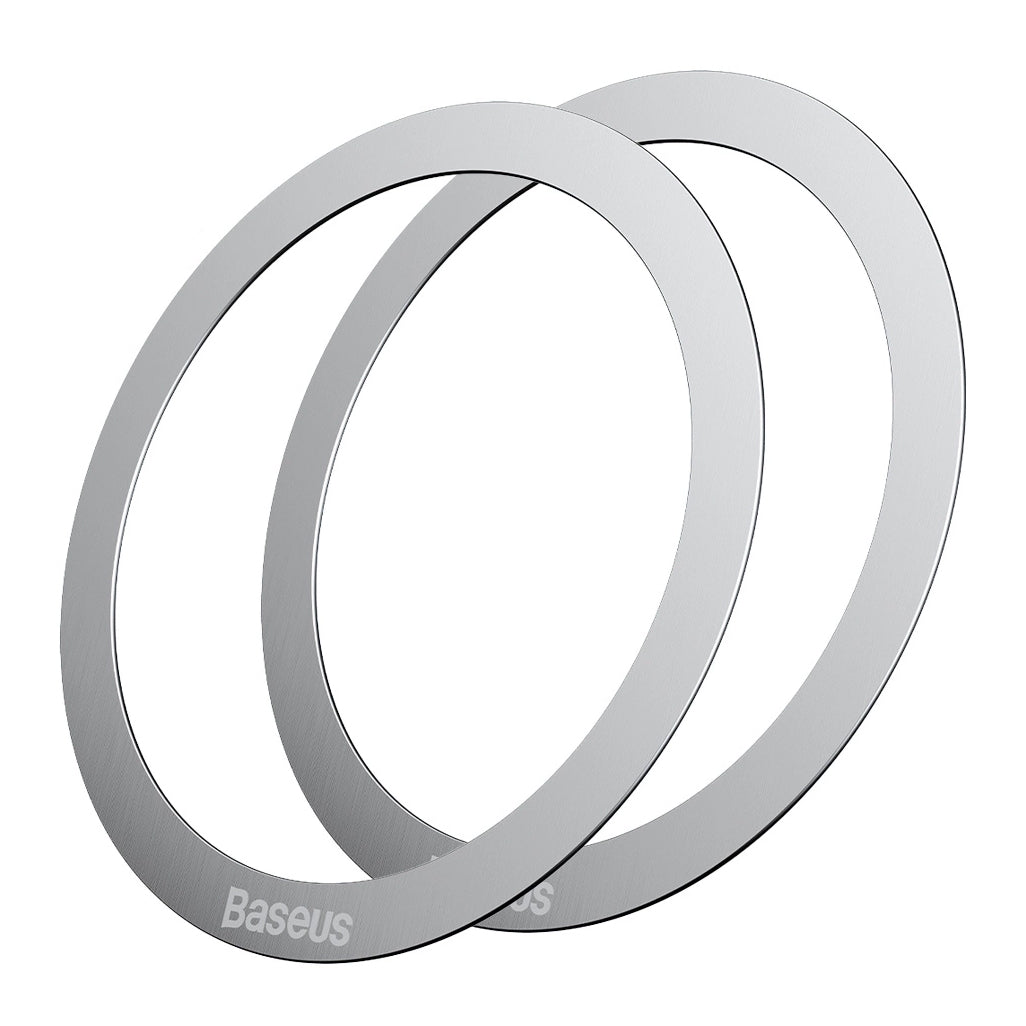 Samolepka Metal Baseus Halo, Sada 2 kusy, Stříbrná PCCH000012