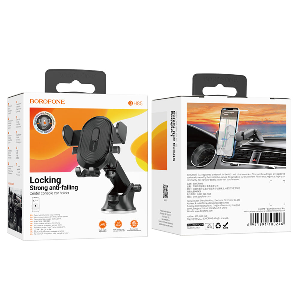 Auto držák Borofone BH85 Experience, 4.7inch - 7inch, Černý
