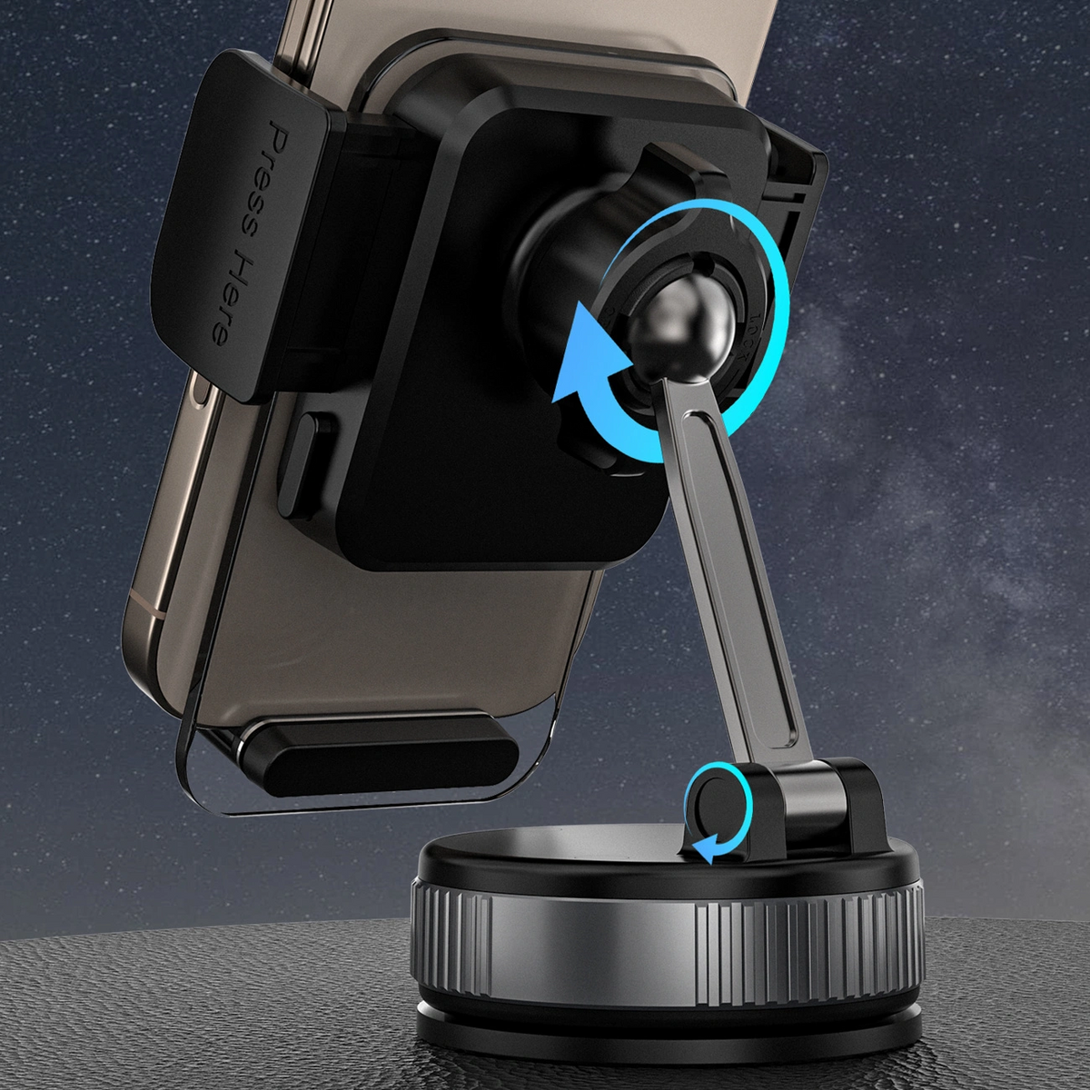Držák do auta Dudao F24Plus, univerzální, černý