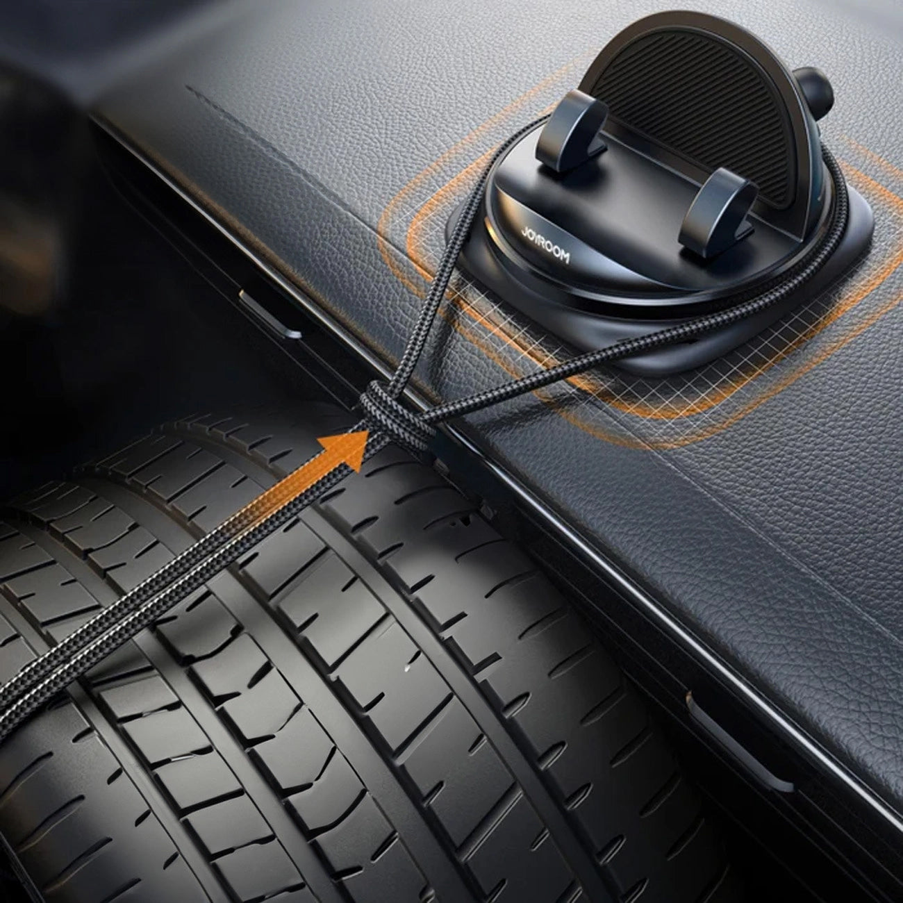 Auto držák Joyroom JR-ZS354, 4palcový - 7palcový, Černý
