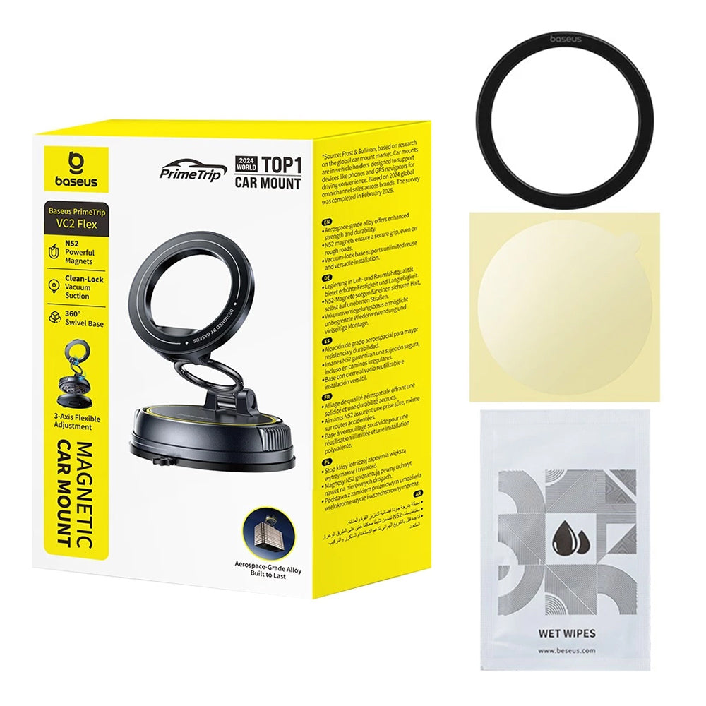Magnetický držák do auta Baseus PrimeTrip VC2 Flex, Univerzální, Černý C0013803