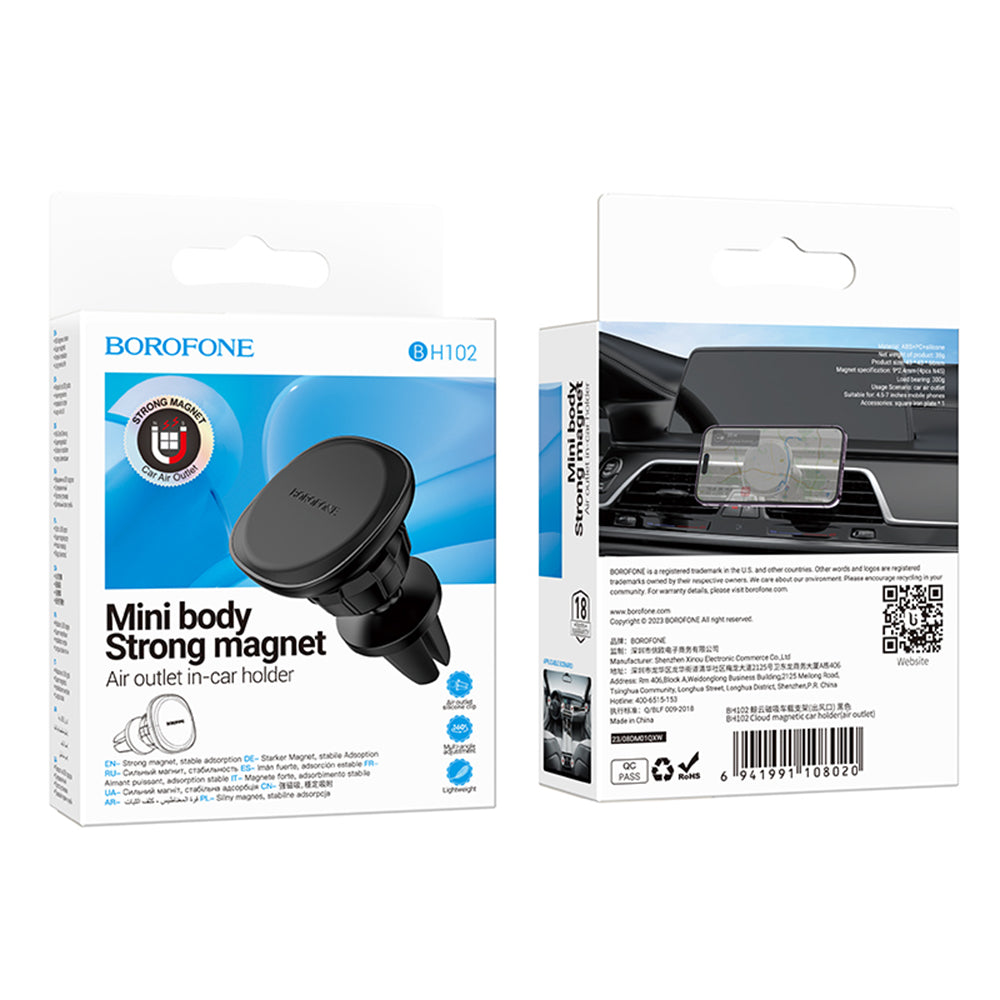 Magnetický auto držák Borofone BH102 Cloud, 4.5inch - 7inch, černý