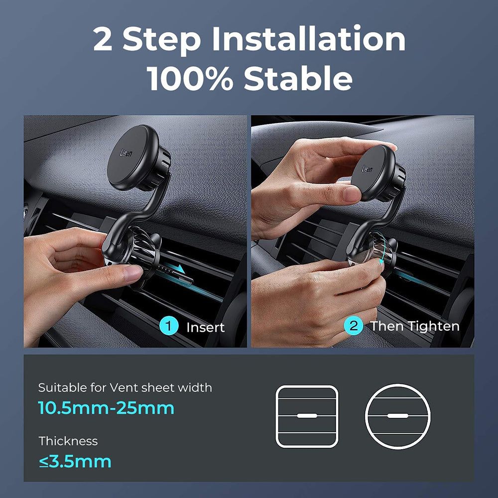 Lisen Magnetic Car Holder, Universal, Black YL0222060002
