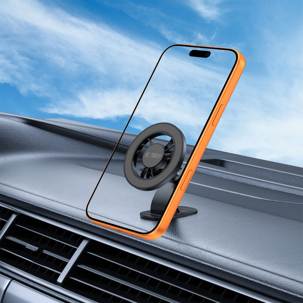 Magnetický držák do auta Tech-Protect N56 2v1 II, univerzální, černý