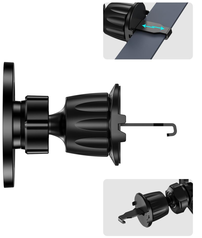 Magnetický držák do auta Tech-Protect N56 2v1 II, univerzální, černý