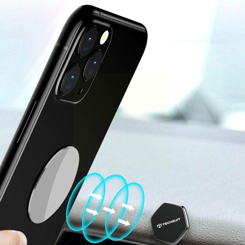 Magnetický auto držák Techsuit HOLD210-C, Univerzální, Černý