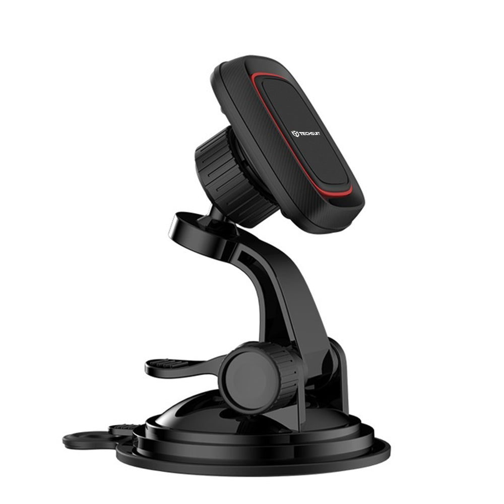 Magnetický držák do auta Techsuit S6, Univerzální, Černý Červený