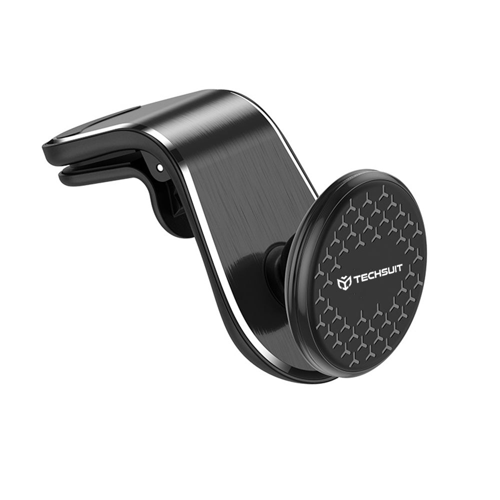 Magnetický držák do auta Techsuit S8, Univerzální, Stříbrný