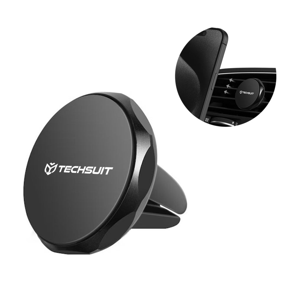 Magnetický držák do auta Techsuit S9, Univerzální, Stříbrný