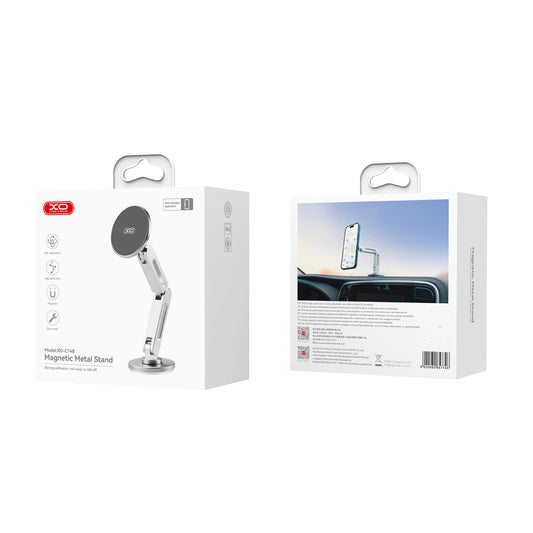 Magnetický držák do auta XO Design C148, Univerzální, Stříbrný