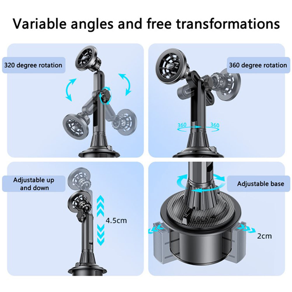 Magnetický auto držák Yesido C200, Univerzální, Černý